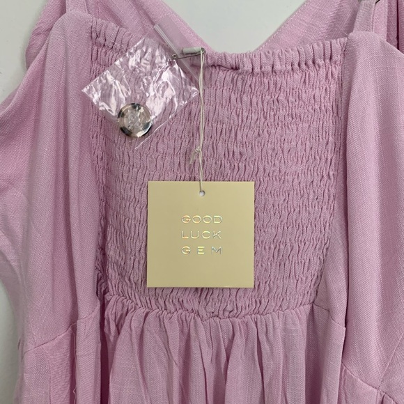 Good look Gem Pink Button Up Spaghetti straps NWT - Picture 4 of 5